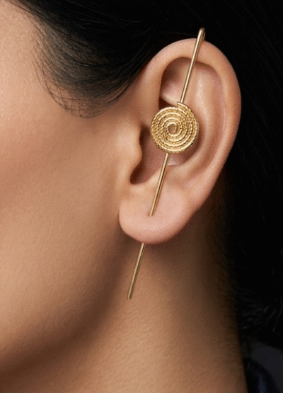 𝙹𝚊𝚕𝚎𝚋𝚒-Swirl Statement Ear Cuff